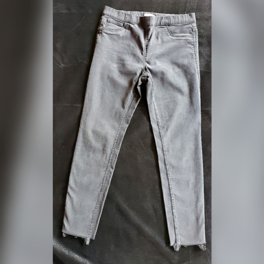 H&M dark grey skinny midrise jeggings